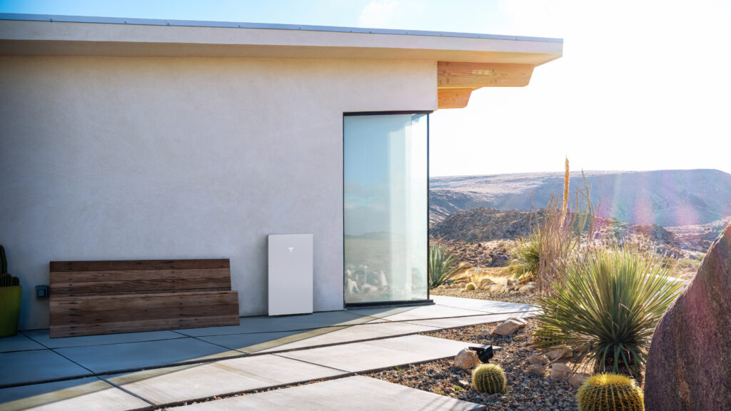 Tesla Powerwall 3 installed on a modern home exterior